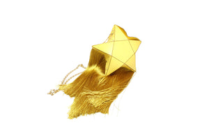 Open image in slideshow, Stella Fringed XS &lt;br&gt; Yellow Brass chain
