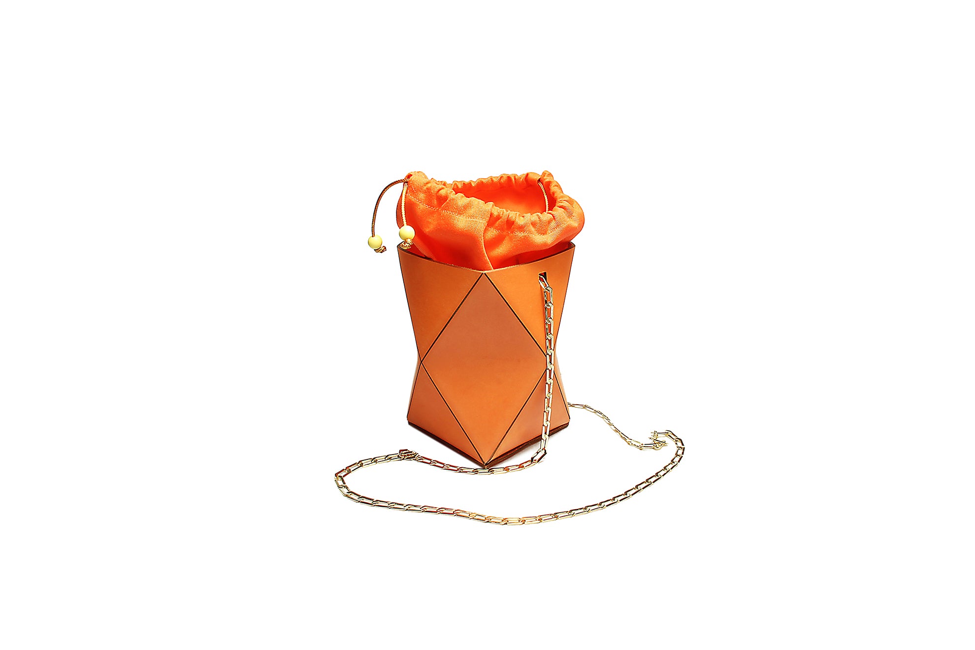 Color Drum XS Orange <br> Brass chain